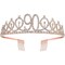 90th Birthday Sash and Crown Happy Rose Gold